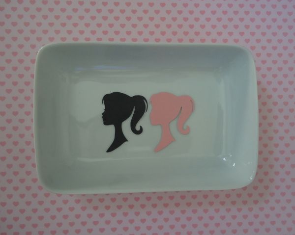Recorte/aplique Em Scrap Silhueta Barbie