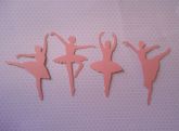 Recorte /aplique Em Scrap Bailarinas