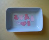 Recorte/ Aplique Scrap Baby Pink / rosa