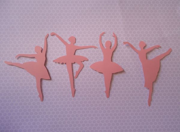 Recorte /aplique Em Scrap Bailarinas