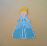 Recorte/ Aplique Em Scrap Cinderela